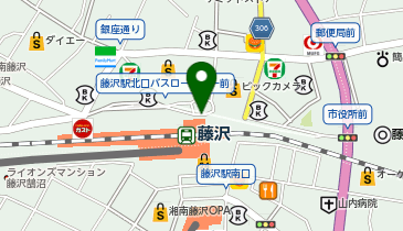 藤沢 北口 タクシー乗り場の地図画像