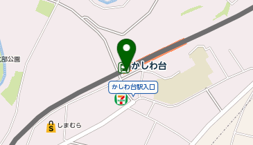 かしわ台 西口 タクシー乗り場の地図画像