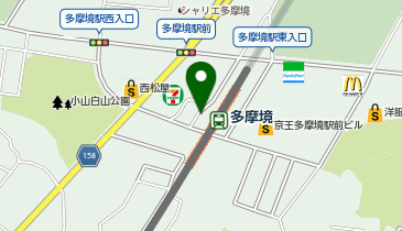 多摩境 出入口1 タクシー乗り場の地図画像