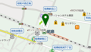 昭島 北口 タクシー乗り場の地図画像