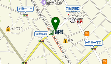 羽村 東口 タクシー乗り場の地図画像