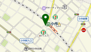 小作 西口 タクシー乗り場の地図画像