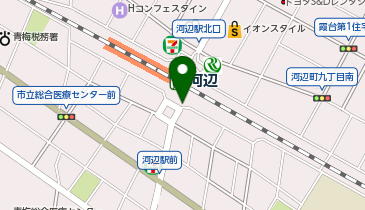 河辺 南口 タクシー乗り場の地図画像