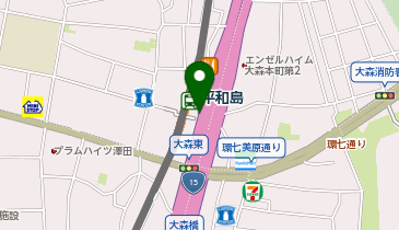 平和島 東口 タクシー乗り場の地図画像