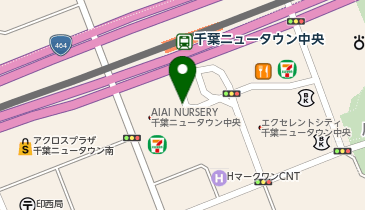 千葉ニュータウン中央 南口 タクシー乗り場の地図画像