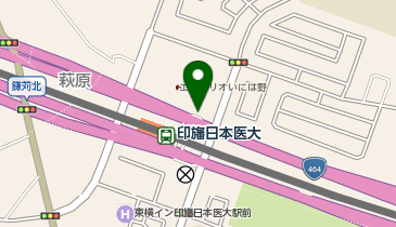 印旛日本医大 駅前ロータリー タクシー乗り場の地図画像