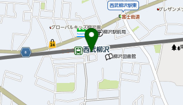 西武柳沢 南口 タクシー乗り場の地図画像