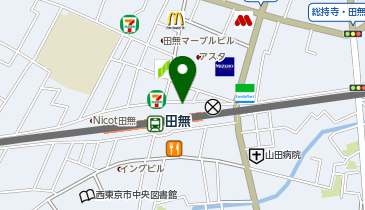 田無 北口 タクシー乗り場の地図画像