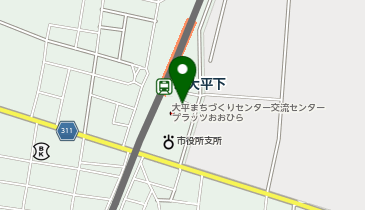 新大平下 東口 タクシー乗り場の地図画像