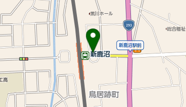 新鹿沼 正面口 タクシー乗り場の地図画像