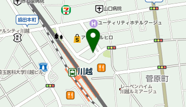 川越 東口 タクシー乗り場の地図画像