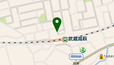 武蔵高萩 北口 タクシー乗り場の地図画像