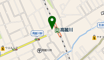 高麗川 駅前ロータリー タクシー乗り場の地図画像