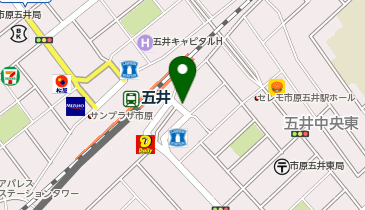 五井 東口 タクシー乗り場の地図画像