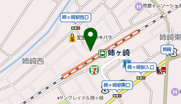 姉ヶ崎 西口 タクシー乗り場の地図画像