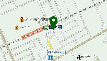 袖ヶ浦 南口 タクシー乗り場の地図画像