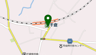 千倉 駅前ロータリー タクシー乗り場の地図画像