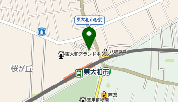 東大和市 駅前ロータリー タクシー乗り場の地図画像