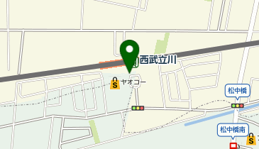 西武立川 南口 タクシー乗り場の地図画像