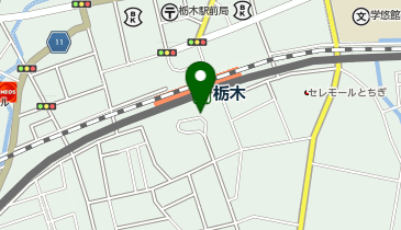 栃木 南口 タクシー乗り場の地図画像