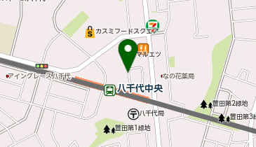 八千代中央 駅前ロータリー タクシー乗り場の地図画像