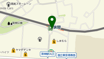 狭間 駅前ロータリー タクシー乗り場の地図画像