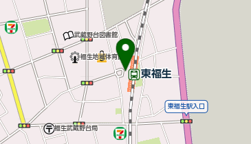 東福生 西口 タクシー乗り場の地図画像