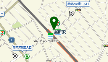 新所沢 東口 タクシー乗り場の地図画像