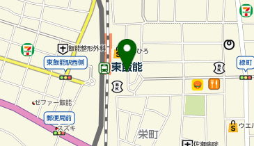 東飯能 東口 タクシー乗り場の地図画像