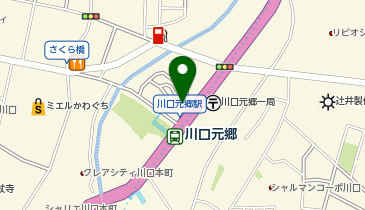 川口元郷 駅前ロータリー タクシー乗り場の地図画像