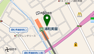 浦和美園 東口 タクシー乗り場の地図画像