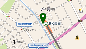 浦和美園 西口 タクシー乗り場の地図画像