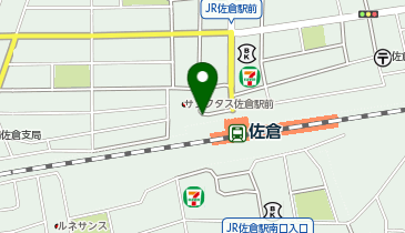 佐倉 北口 タクシー乗り場の地図画像