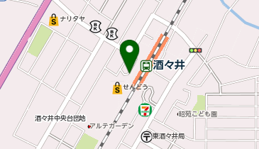 酒々井 西口 タクシー乗り場の地図画像