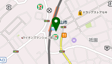 狭山市 東口 タクシー乗り場の地図画像