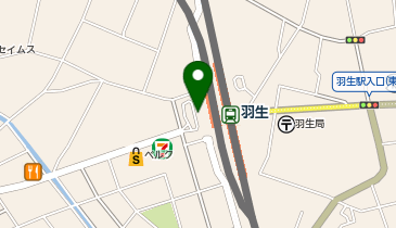 羽生 西口 タクシー乗り場の地図画像