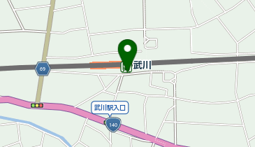 武川 改札口 タクシー乗り場の地図画像