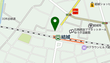 結城 北口 タクシー乗り場の地図画像