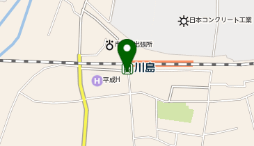 川島 改札前 タクシー乗り場の地図画像