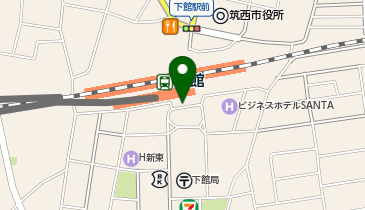 下館 南口 タクシー乗り場の地図画像