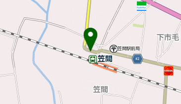 笠間 改札前 タクシー乗り場の地図画像