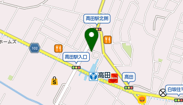 高田(神奈川県) 1 タクシー乗り場の地図画像