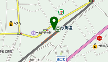 水海道 駅前ロータリー タクシー乗り場の地図画像