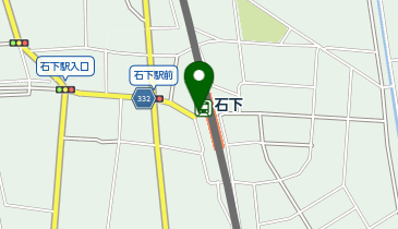 石下 改札前 タクシー乗り場の地図画像