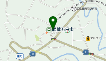 武蔵五日市 南口 タクシー乗り場の地図画像