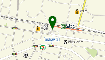 湖北 南口 タクシー乗り場の地図画像