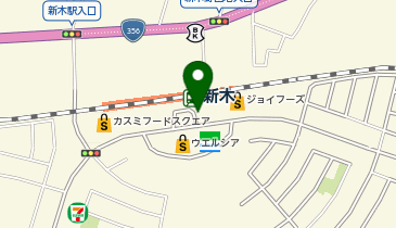 新木(千葉県) 南口 タクシー乗り場の地図画像