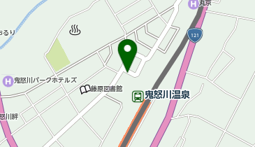 鬼怒川温泉 駅前ロータリー タクシー乗り場の地図画像