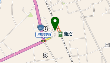 鹿沼 駅前ロータリー タクシー乗り場の地図画像