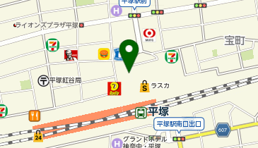 平塚 北口 タクシー乗り場の地図画像